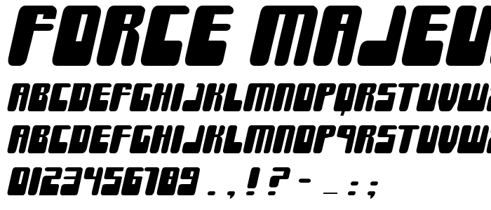 Force Majeure font